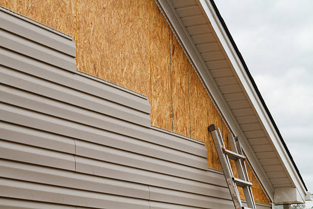 Professional Wood Siding technician working in New London, MN
